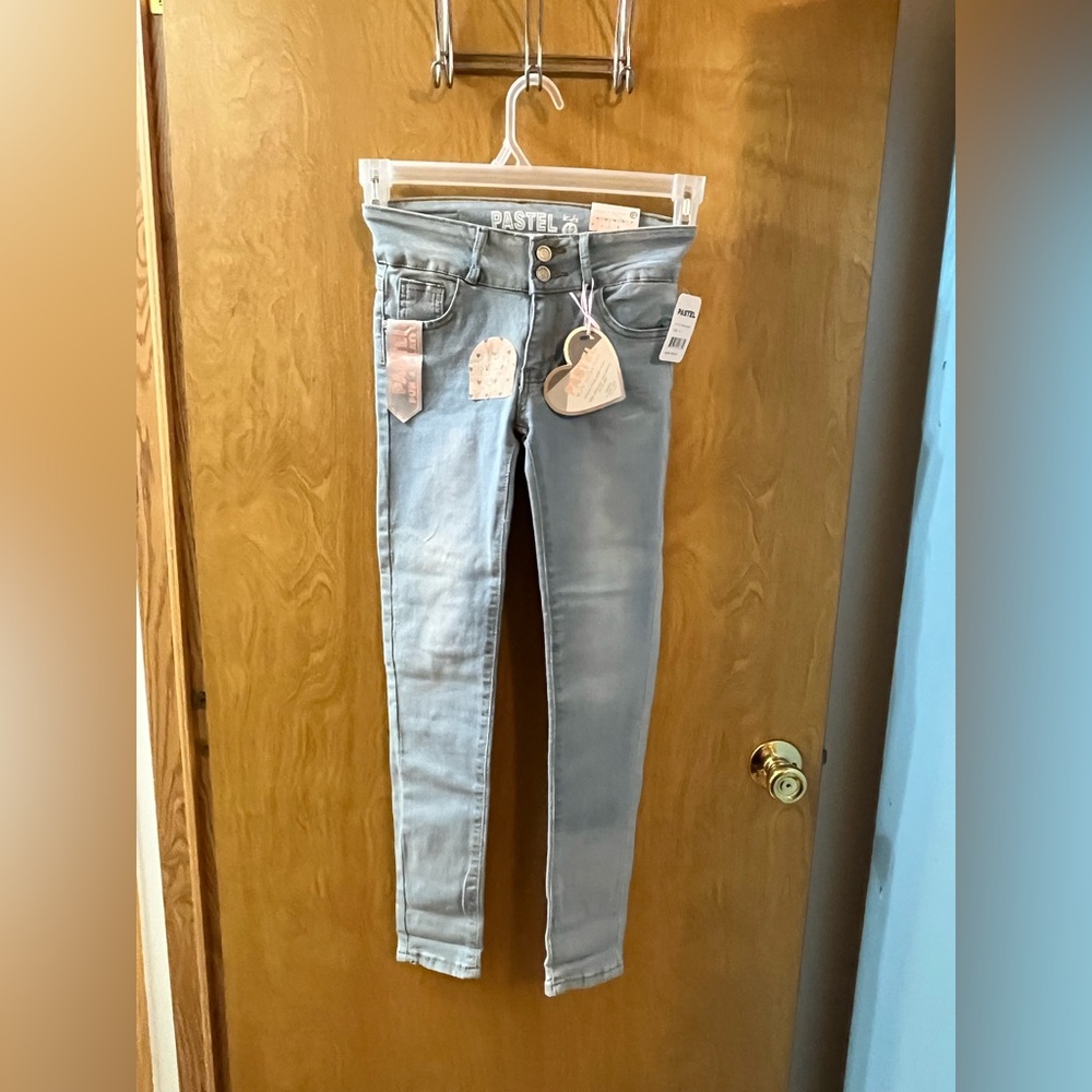 Girls Size 12 Pastels Clothing Light Blue Denim Kids Jeans NWT